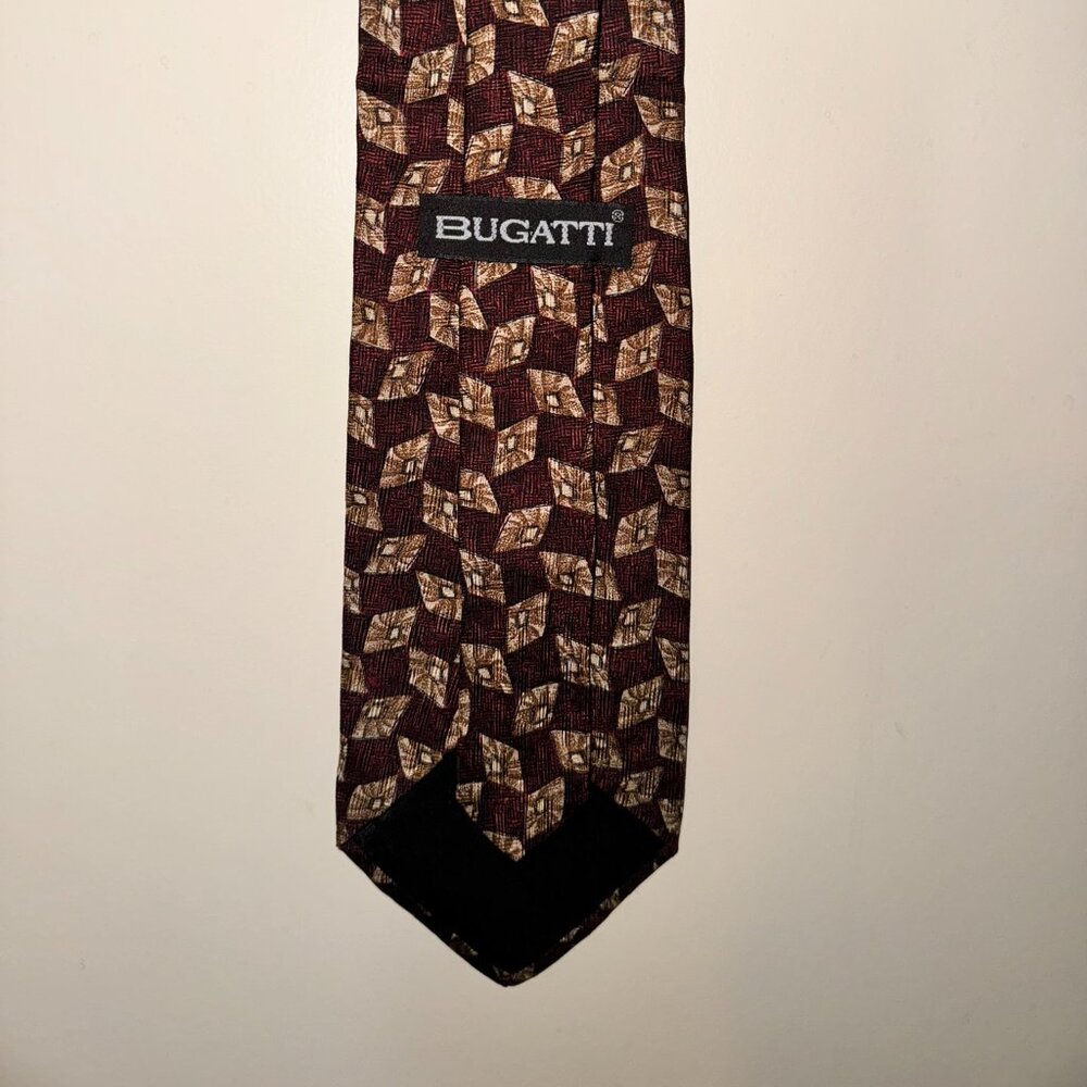 bugatti tie red/yellow silk tie